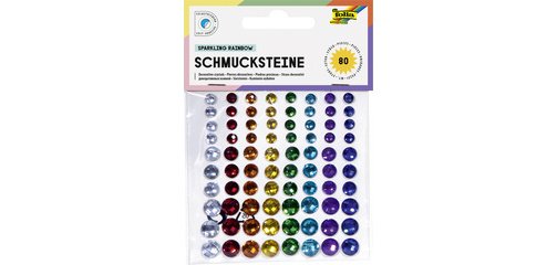 Pierres décoratives 'Rainbow', autoadhésif, assorti