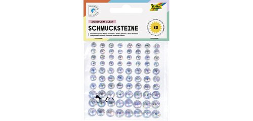 Pierres décoratives 'Iridescent Clear', autoadhésif