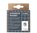 Aimant néodyme cube 'Strong' C5, set de 6, argent