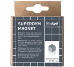 Aimant néodyme cube 'Strong' C5, set de 6, argent