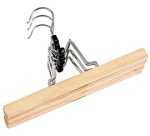 Cintre tendeur de pantalon, en bois, laque