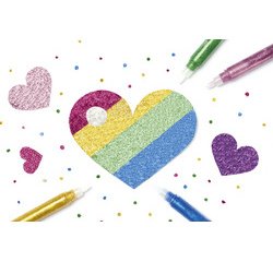 Colle pailletée ' Glitterglue', 9,5 ml, assorti