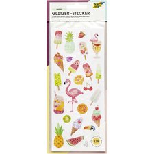 Sticker scintillant 'Exotic'