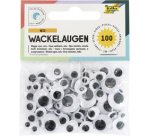 Yeux vacillants, autocollants, tailles assorties