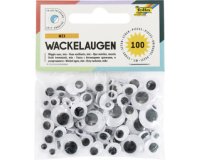 Yeux vacillants, autocollants, tailles assorties