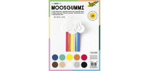 Mousse en caoutchouc, 290 x 400 mm, 10 feuilles