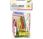 Pince à linge en bois, 3 tailles assorties