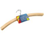 Cintre en bois sans barre, paquet de 3, nature