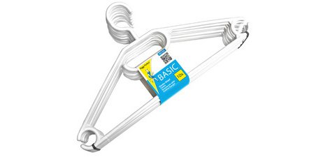 Cintre en plastique avec barre