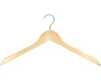 Cintre en bois sans barre, nature