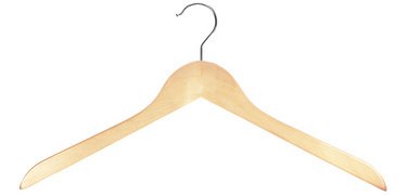 Cintre en bois sans barre, nature