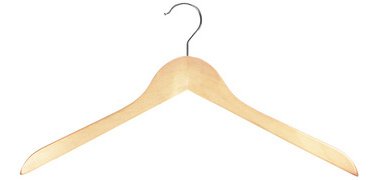 Cintre en bois sans barre, nature