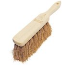 Balayette, bois, brosse à fibres de coco