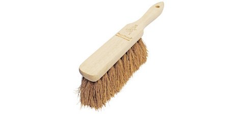 Balayette, bois, brosse à fibres de coco