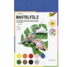 Feutrine de bricolage, 200 x 300 mm, 150 g/m2,couleurs