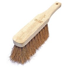 Veger voor de werkplaats, hout, kokos