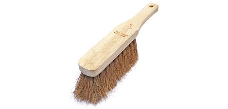 Broom for construction site, wood, coco