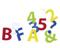 Pièces prédécoupées en feutre pour bricolage 'chiffres