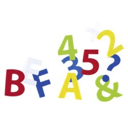 Pièces prédécoupées en feutre pour bricolage 'chiffres