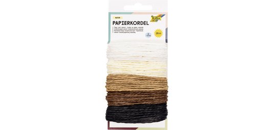 Cordon en papier NATURE, 5 m, assorti