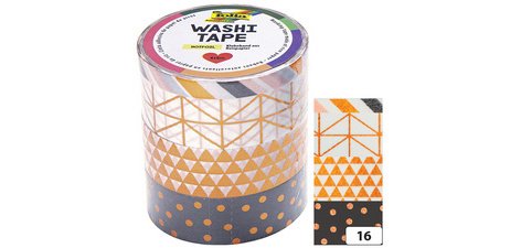 Rubans autocollants déco Washi-Tape HOTFOIL CUIVRE