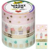 Rubans autocollants déco Washi-Tape HOTFOIL OR