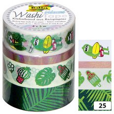 Rubans autocollants déco Washi-Tape HOTFOIL VERT IRISE