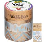 Rubans autocollants déco Washi-Tape HOTFOIL OR II