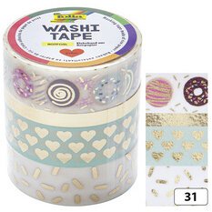 Rubans autocollants déco Washi-Tape HOTFOIL OR II