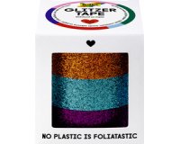 Ruban adhésif 'Glitter-Tape', cuivre/turquoise/violet