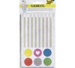 Sacs en papier, 120 x 60 x 210 mm, avec motifs,assorti