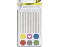 Papieren zakken, 120 x 60 x 210 mm, met motieven, assortiment