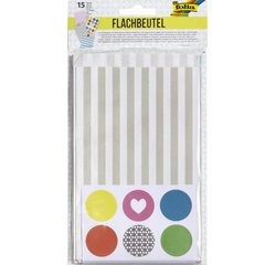 Papieren zakken, 120 x 60 x 210 mm, met motieven, assortiment