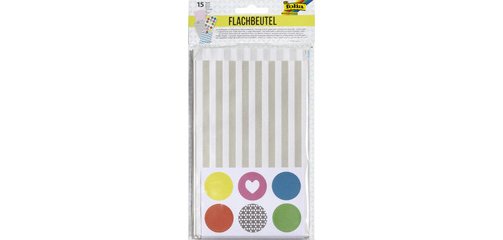 Sacs en papier, 120 x 60 x 210 mm, avec motifs,assorti