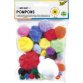 Pompons, 30 pièces,  tailles et couleurs