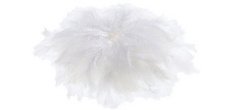 Plumes soyeuses, 100 g, blanc
