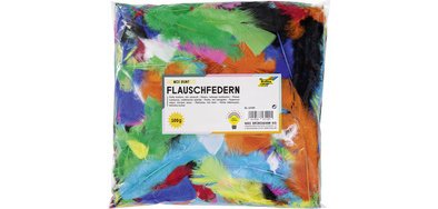 Plumes soyeuses, 100 g, couleurs pastel