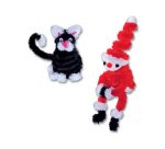 Fil métallique chenille (cure-pipe), assorti