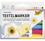 Marqueur pour textiles, set de 6, assorti