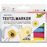 Marker voor textiel, set van 6, assorti
