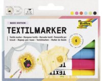 Marker voor textiel, set van 6, assorti