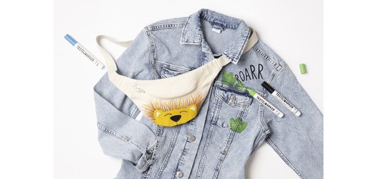 Marqueur pour textiles, set de 12, assorti