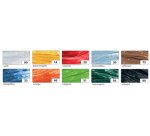 Raphia artificiel brillant, 40 mm x 30 m, couleurs