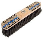 Balai, bois laqué, brosse naturelle