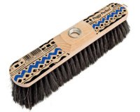 Balai, bois laqué, brosse naturelle