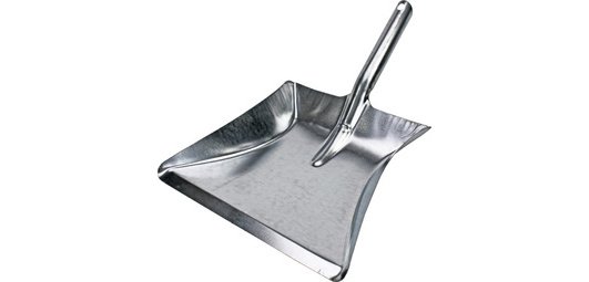 Metallschaufel, ohne Lippe, verzinkt