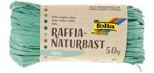 Raphia végétal brin 1m pelote 50g coloris bleu