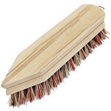 Borstel, puntig, naturel hout