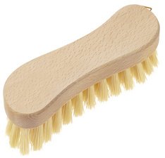 Brosse, en forme de S, bois naturel
