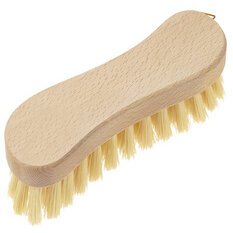 Brosse, en forme de S, bois naturel